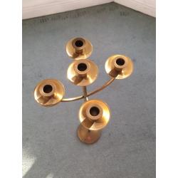 Brass candelabra