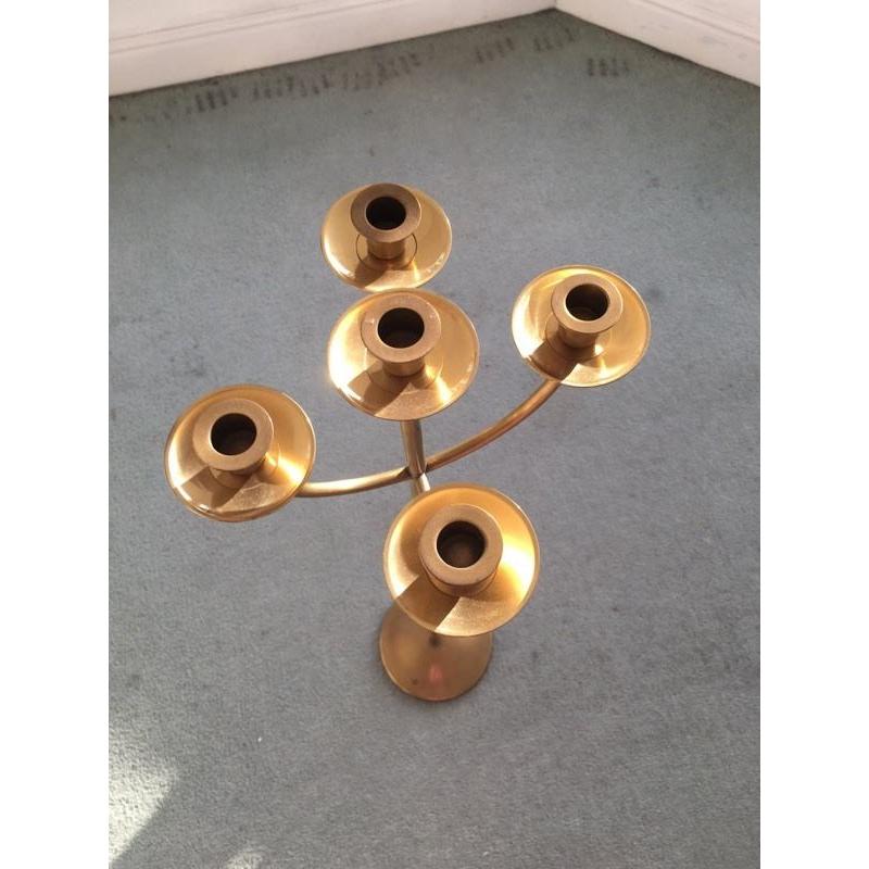 Brass candelabra