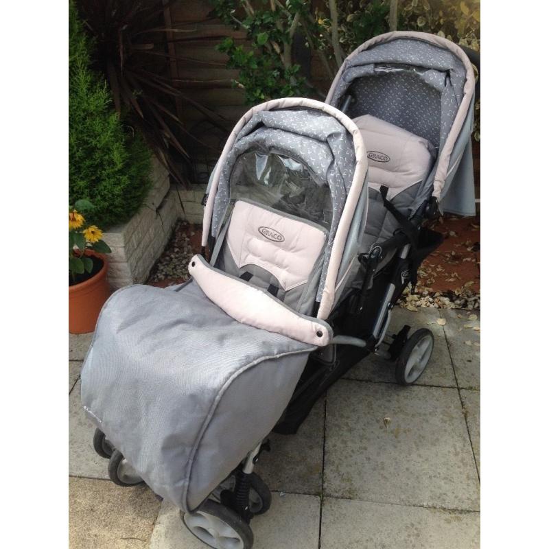 Graco double pushchair