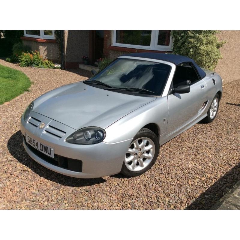 MG TF - 2004 Reg (54) - Silver/Navy Blue Soft Top - 1.6 - 114bhp Petrol - 42K