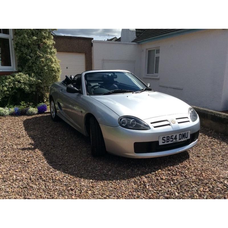 MG TF - 2004 Reg (54) - Silver/Navy Blue Soft Top - 1.6 - 114bhp Petrol - 42K