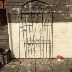 Galvanised double drive gates and side gate as new