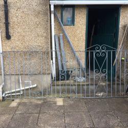 Galvanised double drive gates and side gate as new