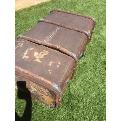 Large Victorian travel trunk