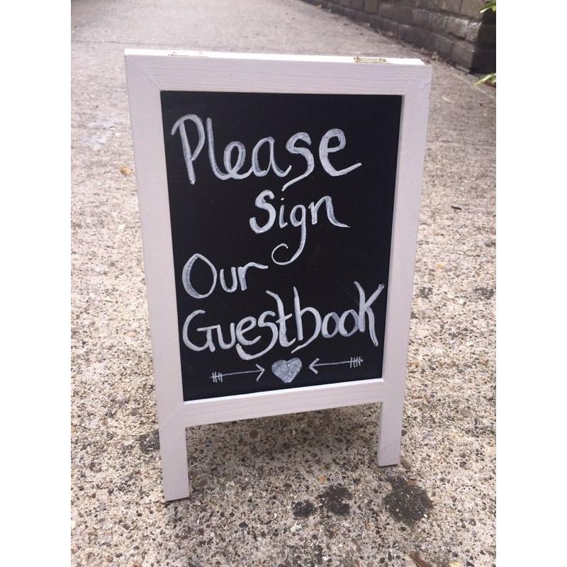 Small Guestbook easel- wedding decoration!