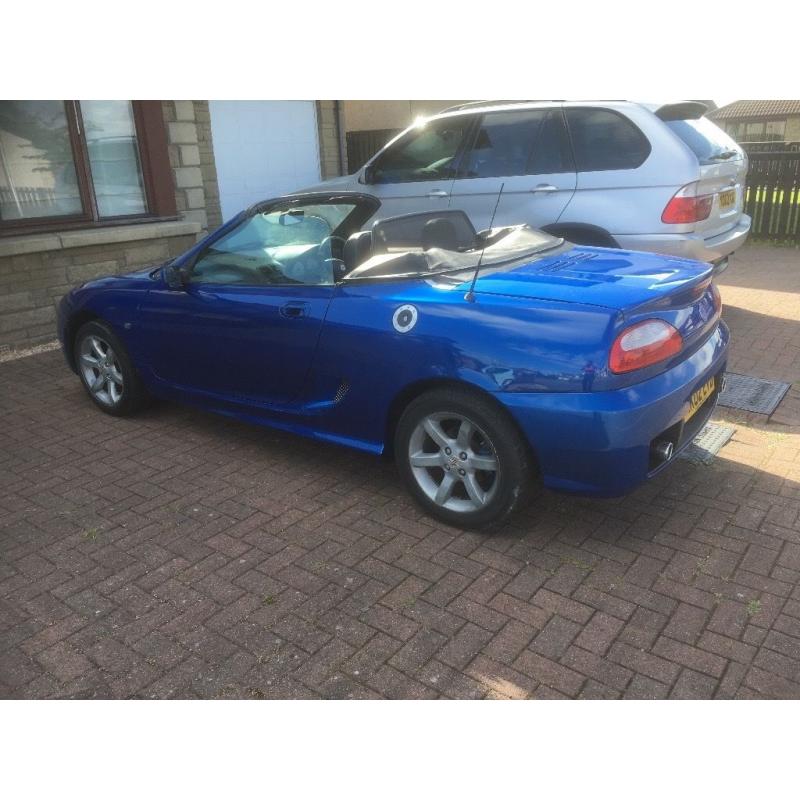 MGTF convertible electric blue 50 k miles. PHONE STEVIE. 07766742926