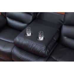 *-*-* SALE *-*-* NEW Leather Recliner Sofas Vancouver Black