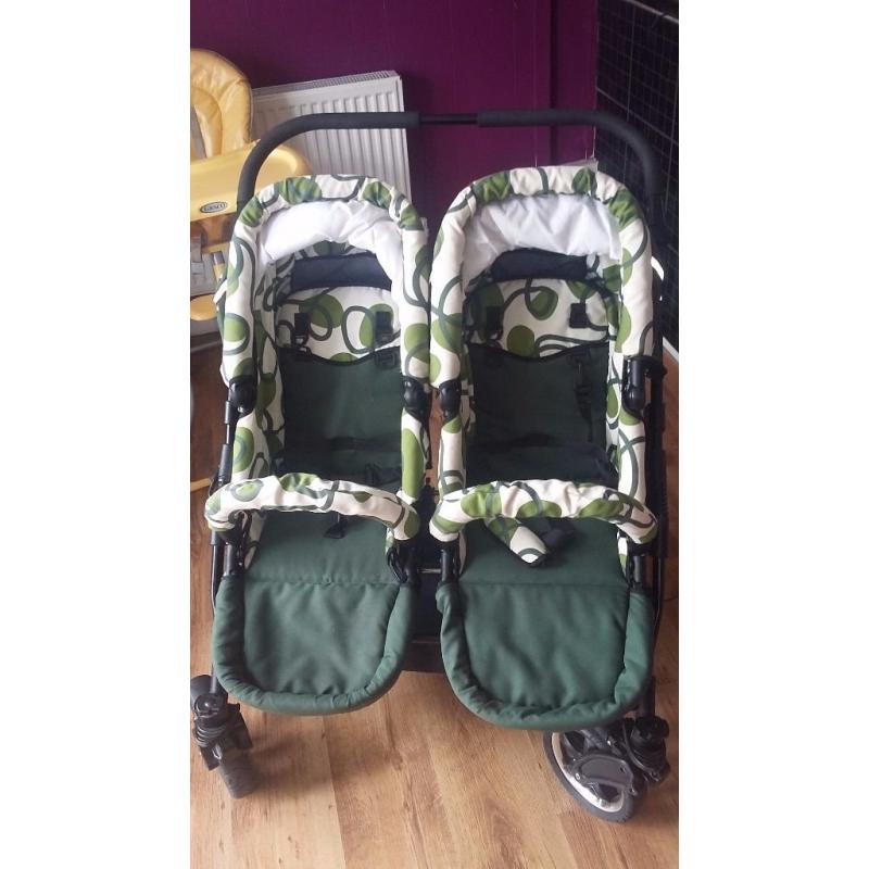 Double pram , stroller. Freestyle twins