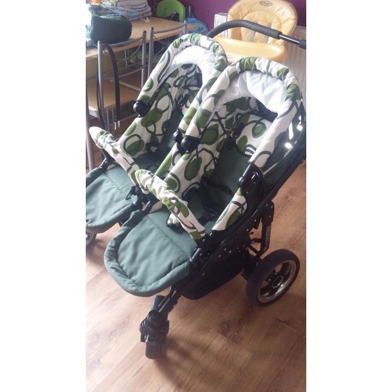 Double pram , stroller. Freestyle twins