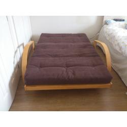 SOFA BED, four feet wide by six feet six, had little use as spare bed in spare room