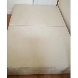 Standard double divan base with under bed draws