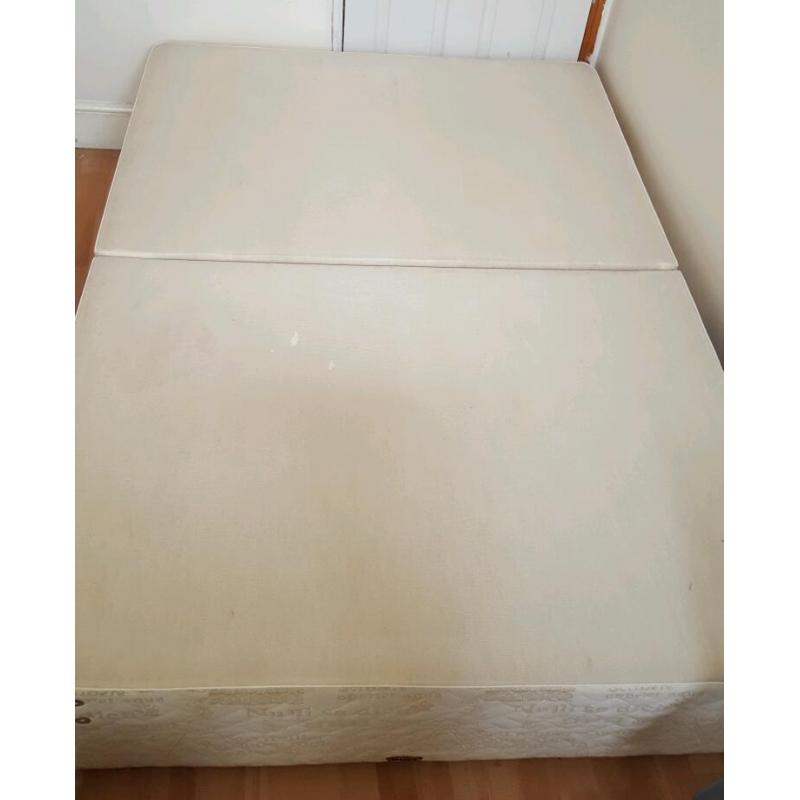 Standard double divan base with under bed draws