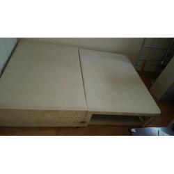 Standard double divan base with under bed draws