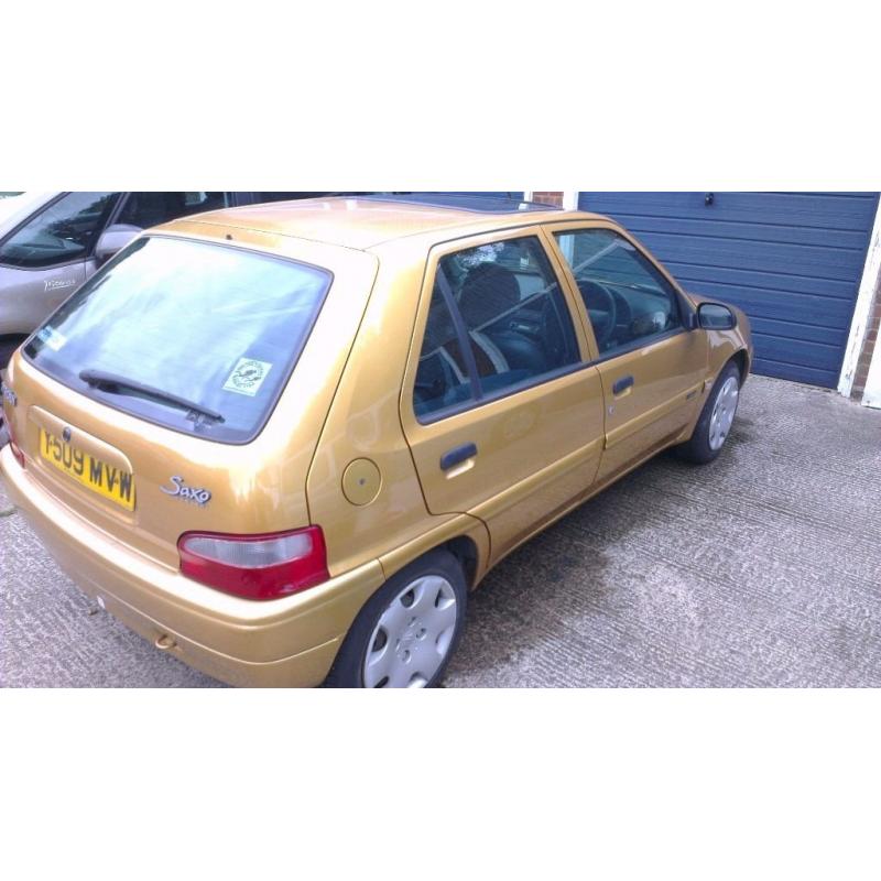 Citroen Saxo 1.5l Desire Diesel 5 Door 2001 12 Month MOT Sunroof Electric windows