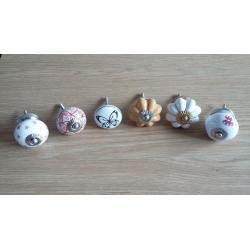 Ceramic knobs / handles / Hooks. Many different styles. free delivery to local area.