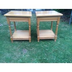 Two side tables