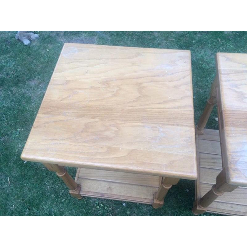 Two side tables