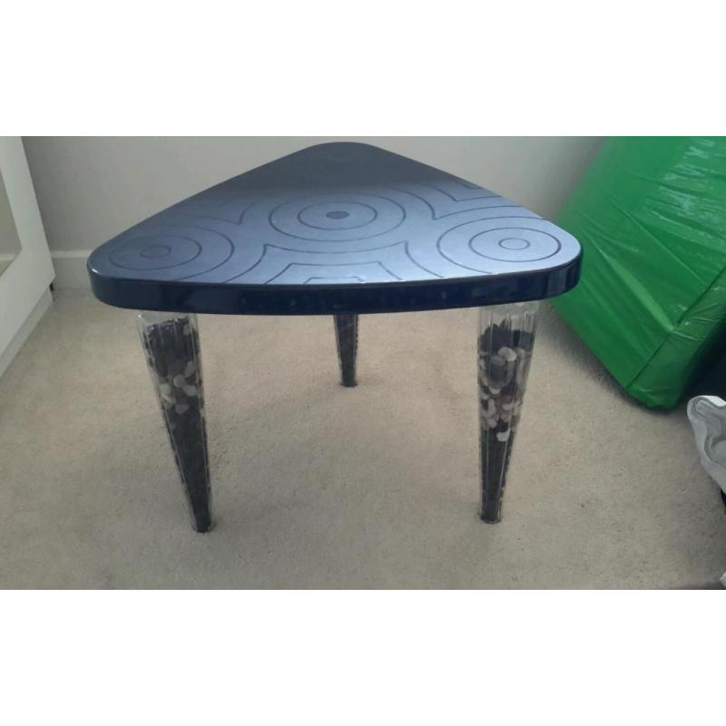 Black and clear plastic side coffee table ikea 10 ono