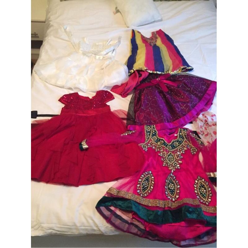 Gorgeous monsoon next Indian/Pakistani dresses some New/used bargain price 18-36 month