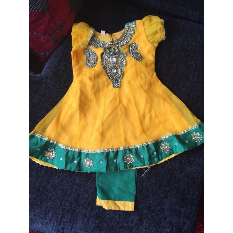 Gorgeous monsoon next Indian/Pakistani dresses some New/used bargain price 18-36 month