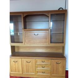 DOUBLE FRONTED WALL UNIT VINTAGE STYLE