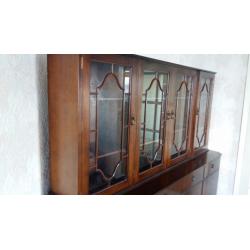 Solid mahogany dinning room display cabinet