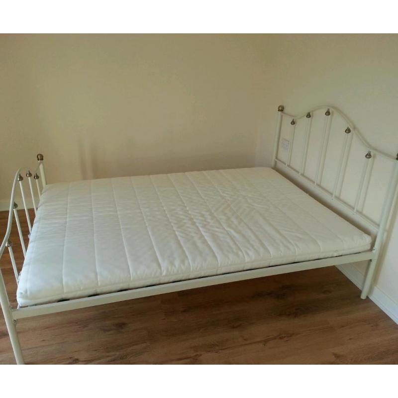 Double bed with IKEA mattress