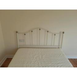 Double bed with IKEA mattress