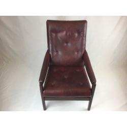 Cintique High Back Easy Chair - Oxblood Red Fireside Armchair