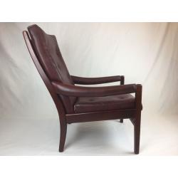 Cintique High Back Easy Chair - Oxblood Red Fireside Armchair