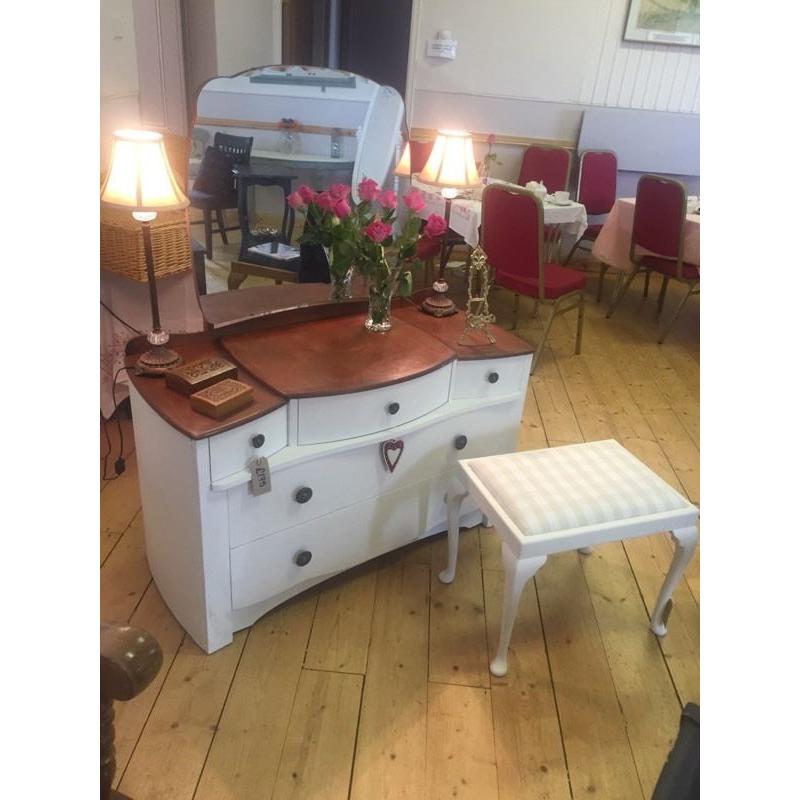 Shabby chic up cycled 1950s dressing table