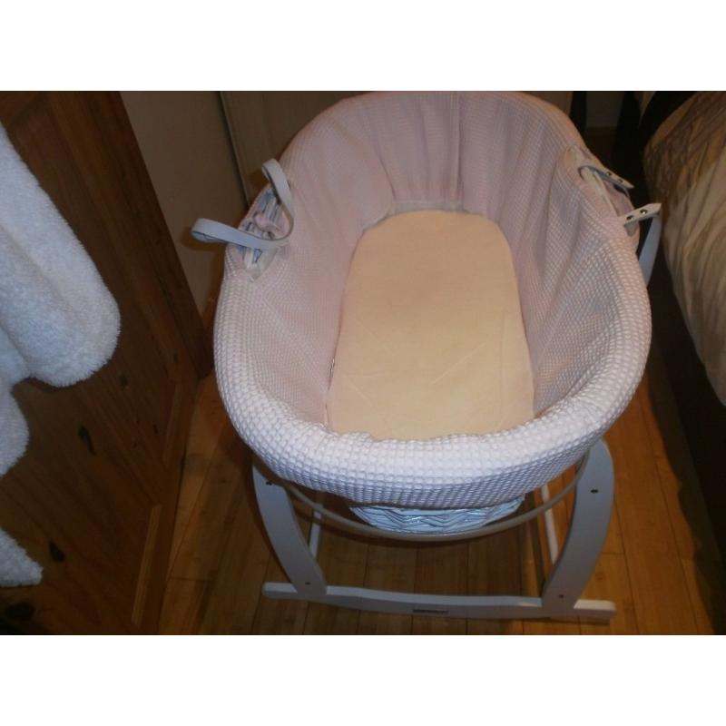 clair de lune moses basket missing string still in good cond