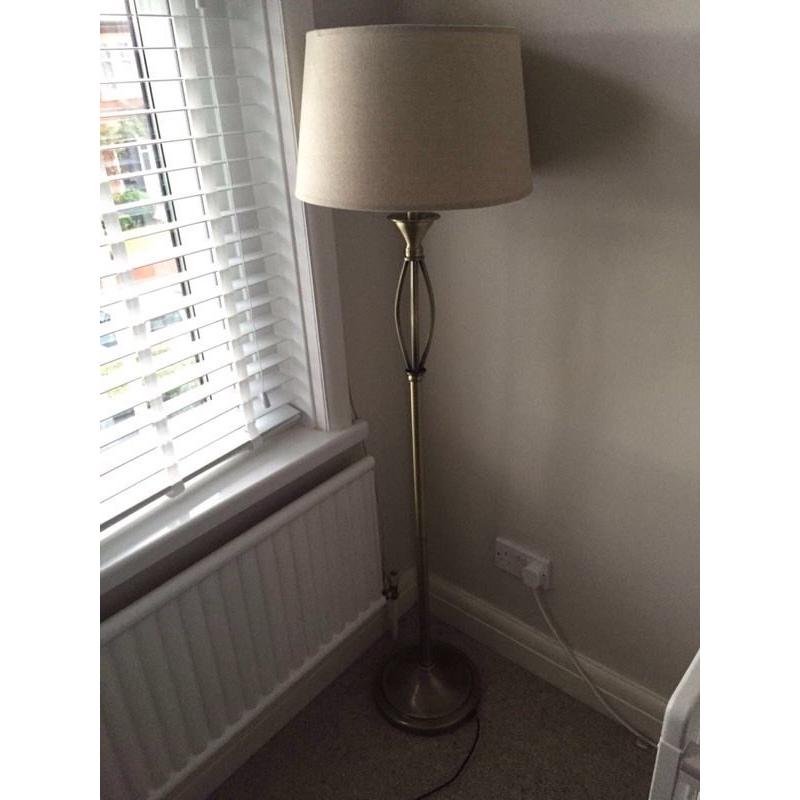 Brass lamp and shade