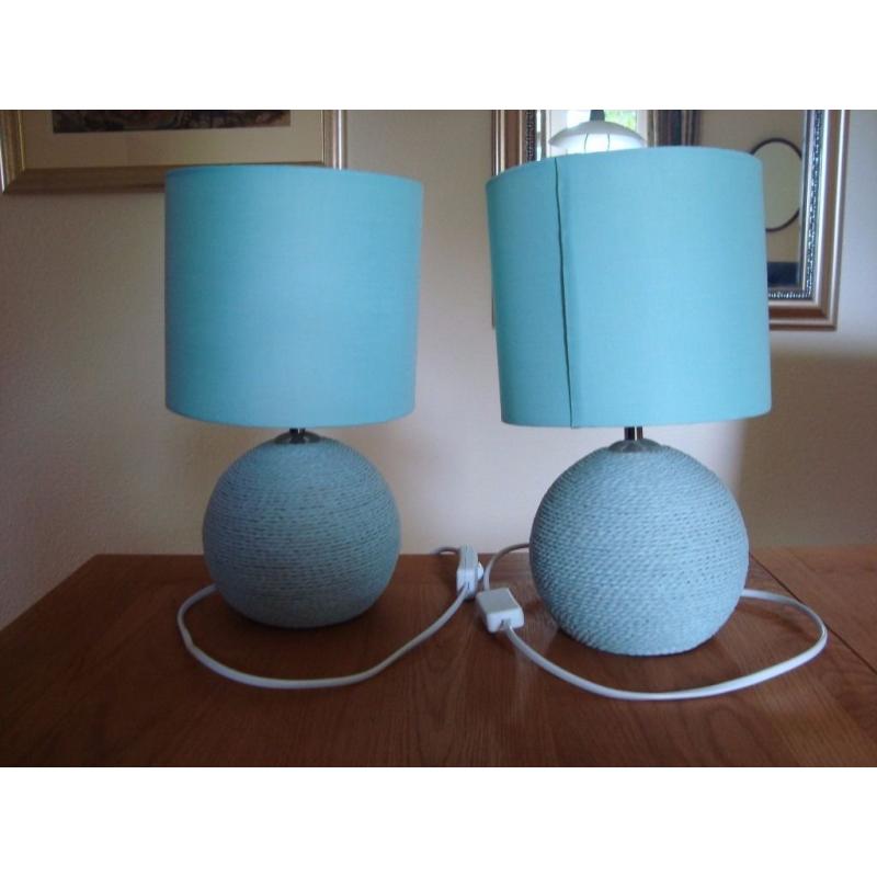 Pair of Bedside Lamps