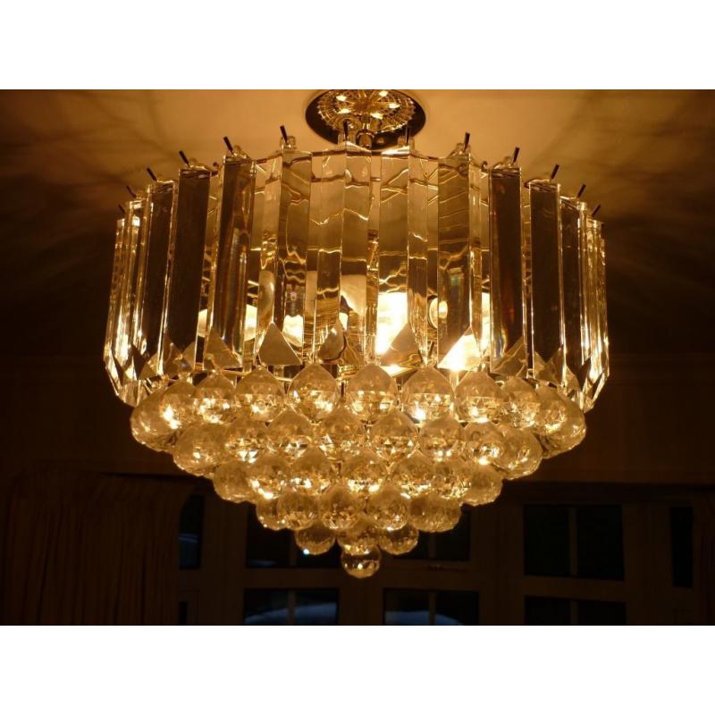 Large glass ball layered light