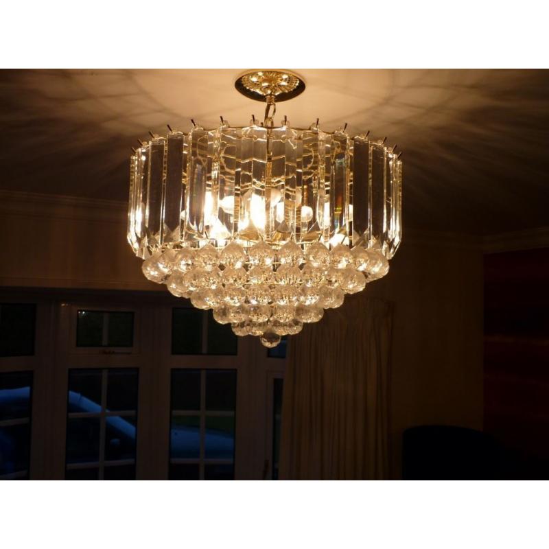 Large glass ball layered light