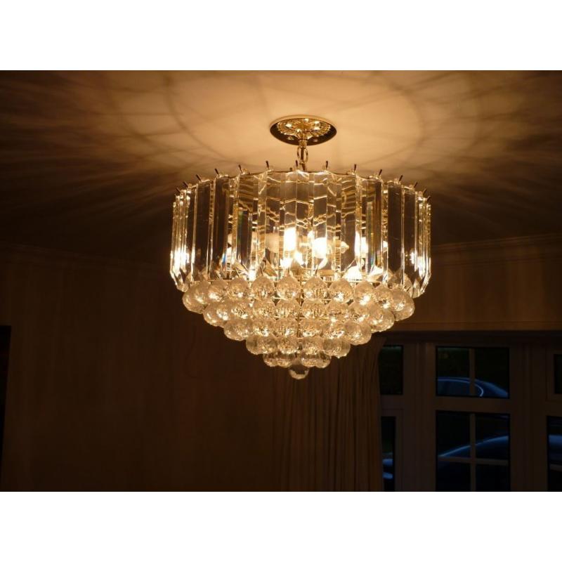 Large glass ball layered light