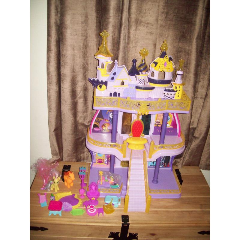 my little pony canterlot castle like new