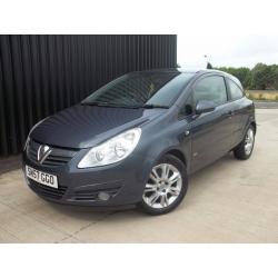 2007 (57) Vauxhall Corsa 1.3 CDTi 16v Design 3dr (a/c) Diesel Service History, 2 Keys May P/x