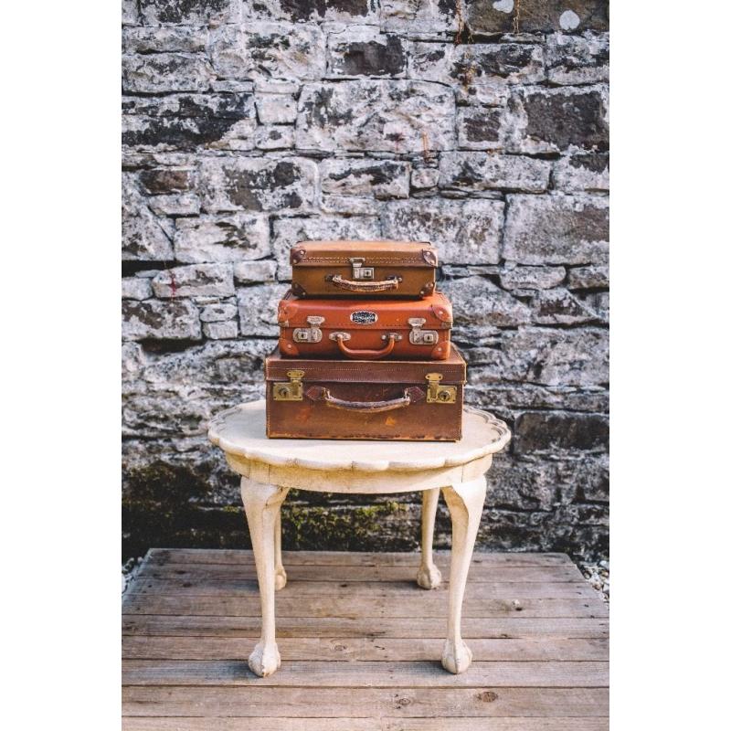 **REDUCED** Occasional Side Table - Shabby Chic - Hand Painted in Annie Sloan Old Ochre Chalk Paint