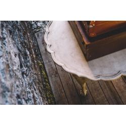 **REDUCED** Occasional Side Table - Shabby Chic - Hand Painted in Annie Sloan Old Ochre Chalk Paint