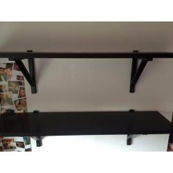 Shelves (IKEA) : Black/brown