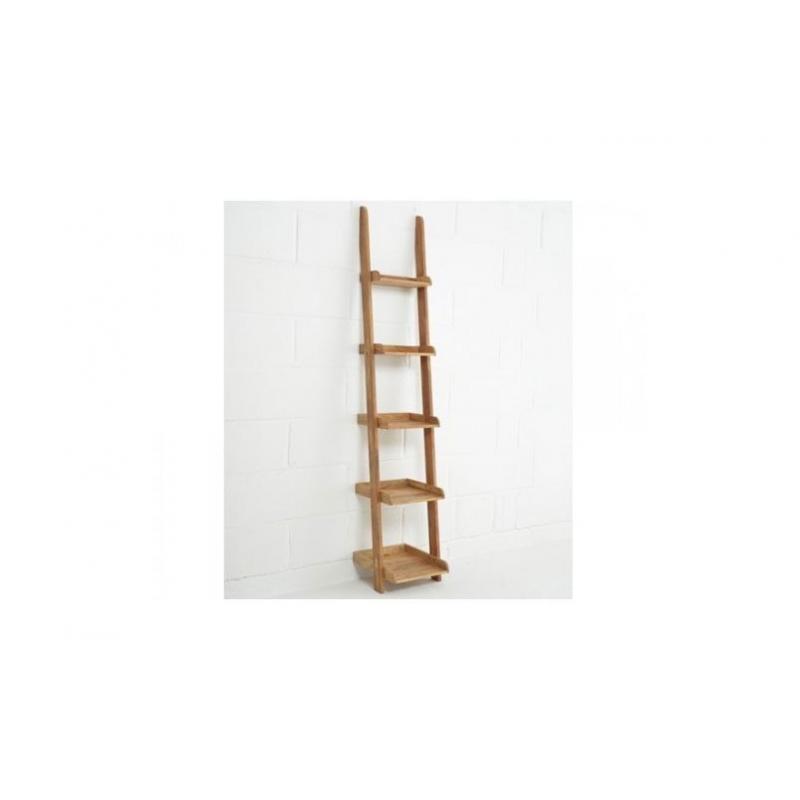 Oak LEANING Ladder Shelf