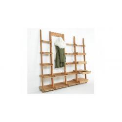 Oak LEANING Ladder Shelf