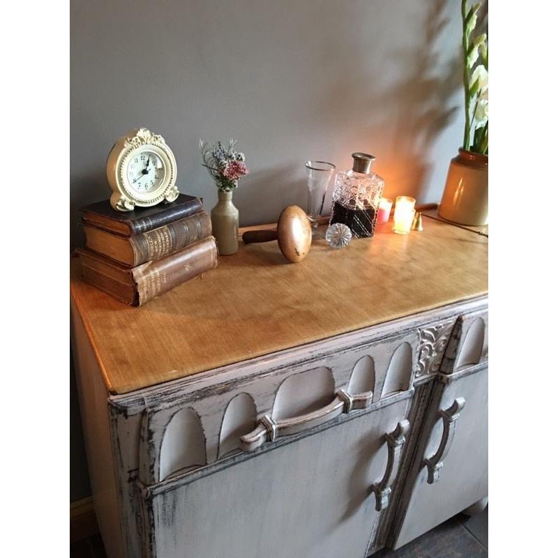 Rustic wooden sideboard