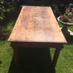 Solid wood table