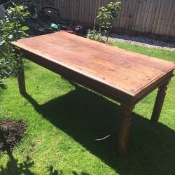 Solid wood table