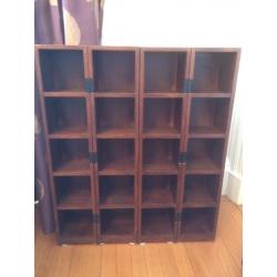 CD holder bookcase - redwood imported from USA