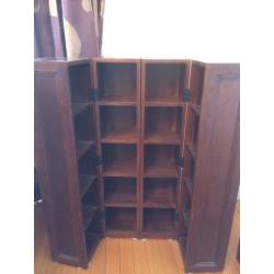 CD holder bookcase - redwood imported from USA