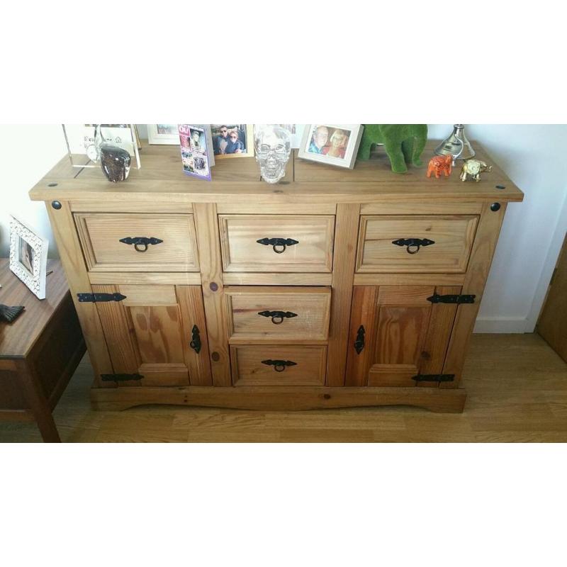 Oak side board / cabinet